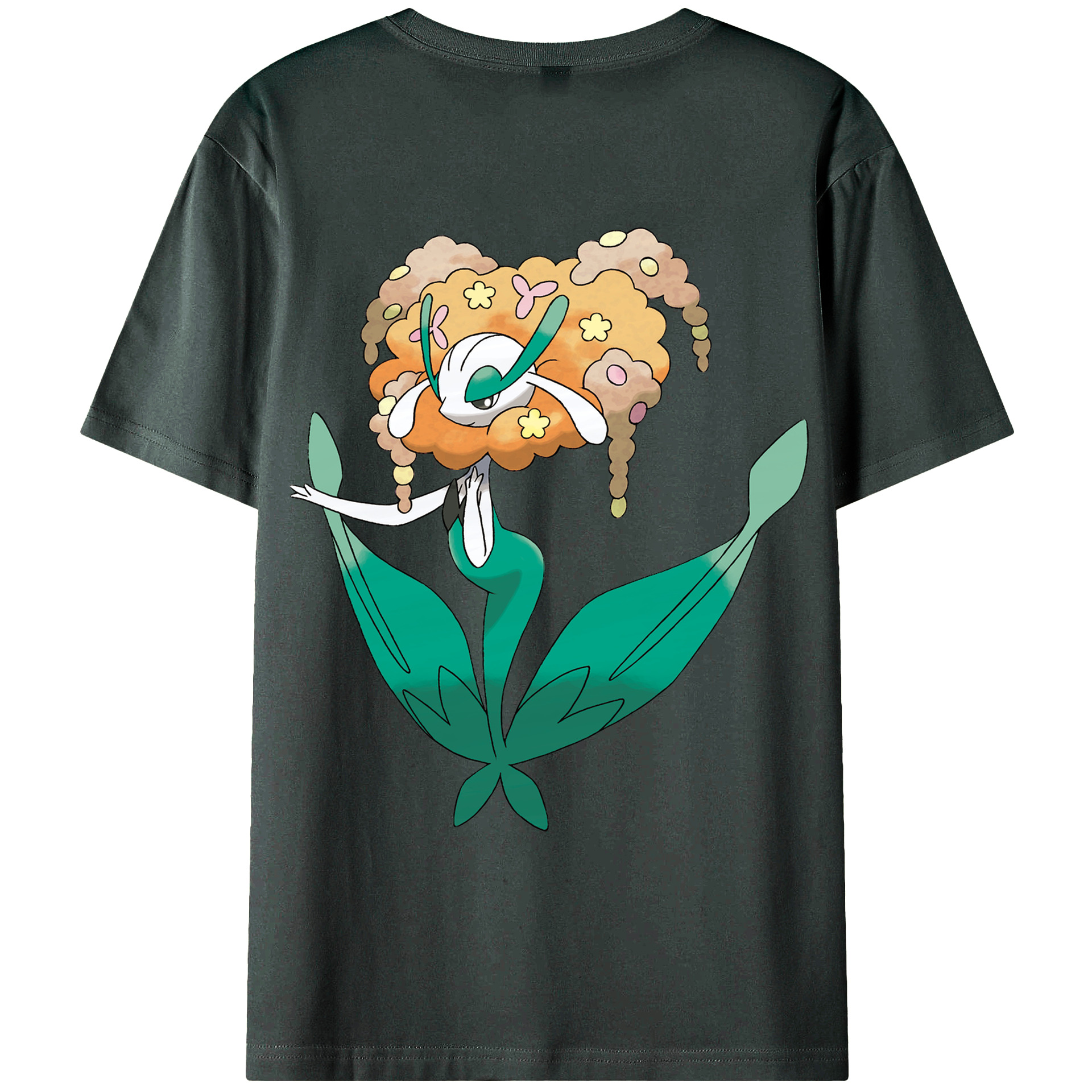 （画像用） ポケットモンスター Pokémon 綿100％ メンズ半袖Tシャツ（バックプリント） 通気性